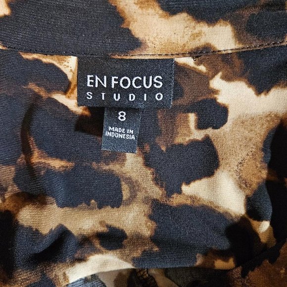 EN FOCUS STUDIO-Animal Print dress size 8 - Picture 6 of 8